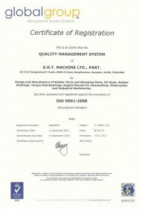 SNT AUTOPART Oil Seal ISO 9001 Certificate_543x768