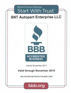 SNT AUTOPART OIL SEAL Awards Better Business Bureau BBB Accredited Certificate